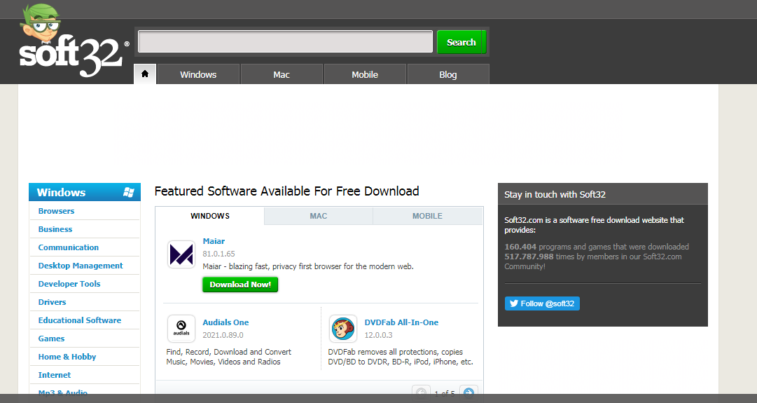 one webstie to download all software for mac